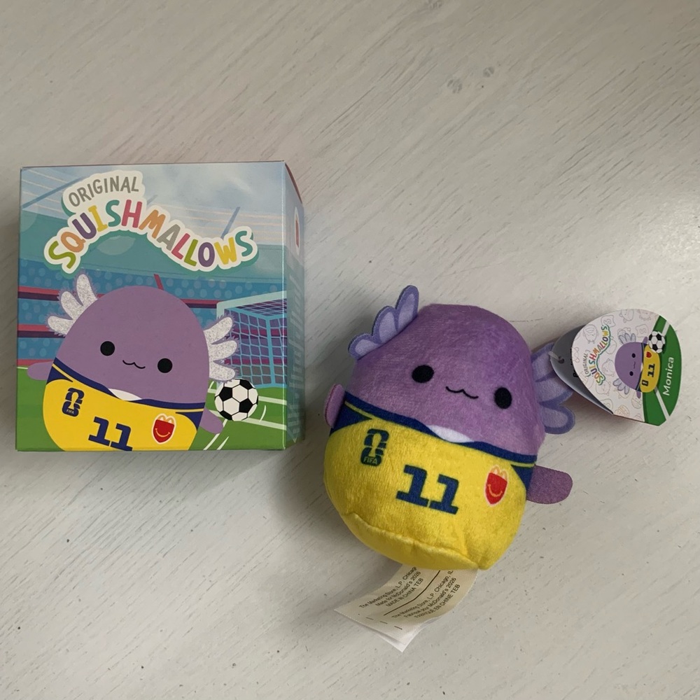 McDonald’s Squishmallows FIFA World Cup 2026 Monica the Axolotl #11 Plush Toy